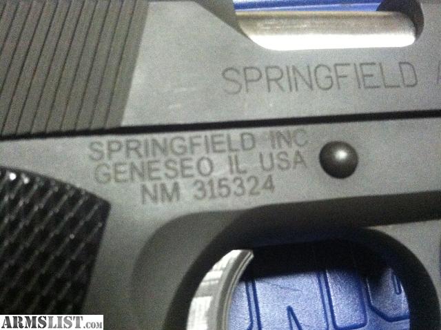 springfield 1911 45 serial numbers